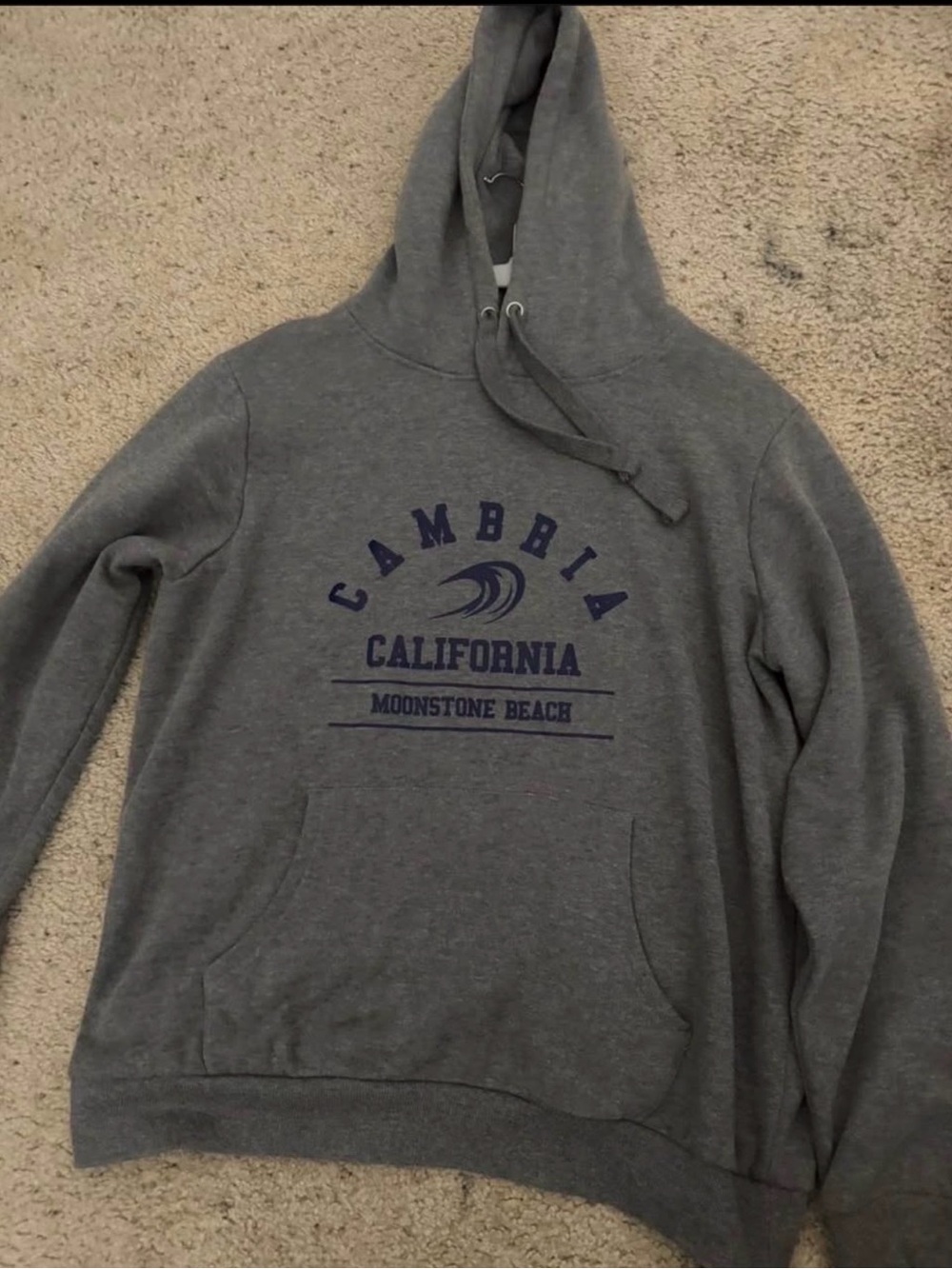 Columbia Gray Pullover Hoodie with Navy California Graphic